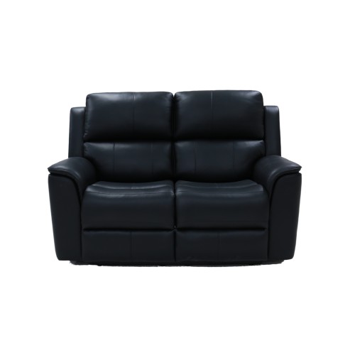 Apollo Leather Power Reclining Loveseat - Black